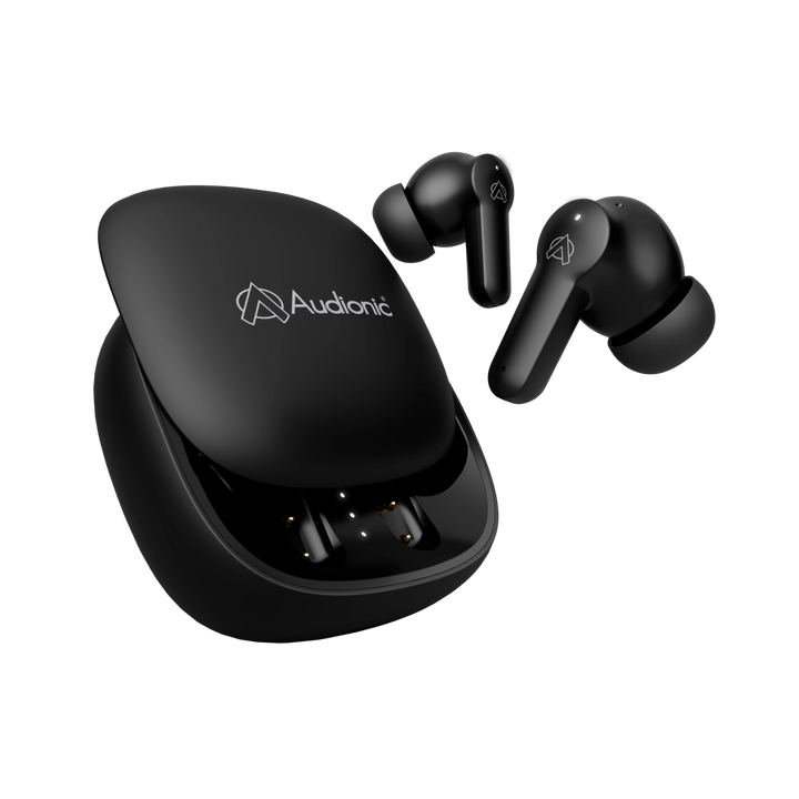 Audionic Airbud 550 Wireless Earbuds | 26H Playback | Quad Mic ENC | BattleMode