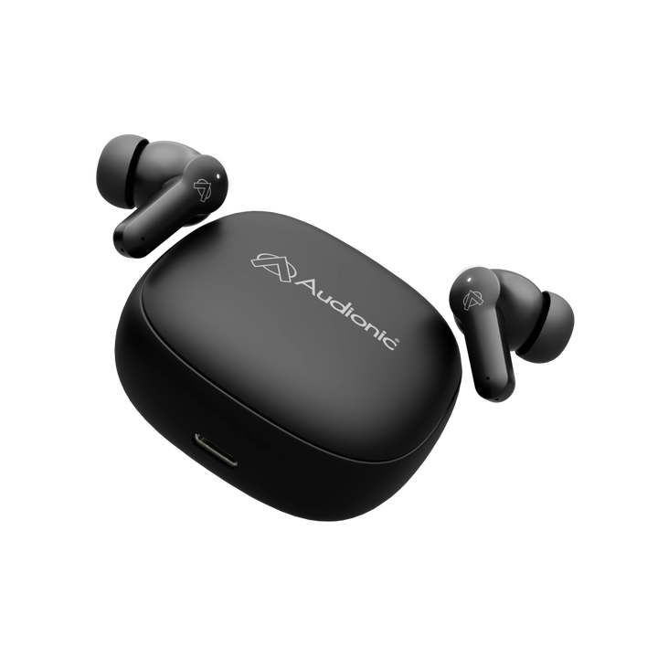 Audionic Airbud 550 Wireless Earbuds | 26H Playback | Quad Mic ENC | BattleMode
