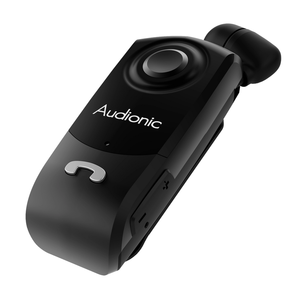 Audionic KLIP-ON II Pro Bluetooth Clip | Dual Connect + Vibration Alert + Retractable Earphone