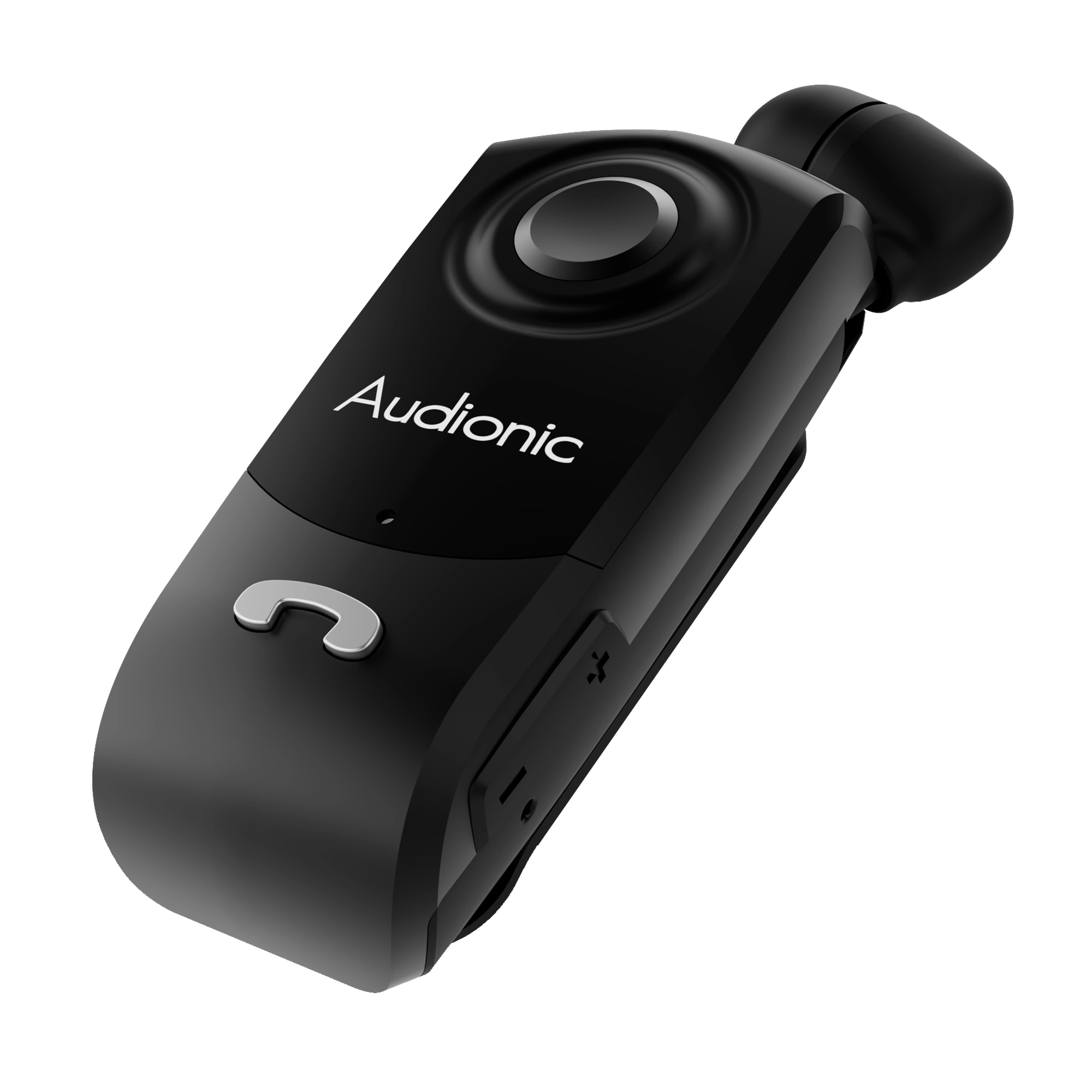 Audionic KLIP-ON II Pro Bluetooth Clip | Dual Connect + Vibration Alert + Retractable Earphone