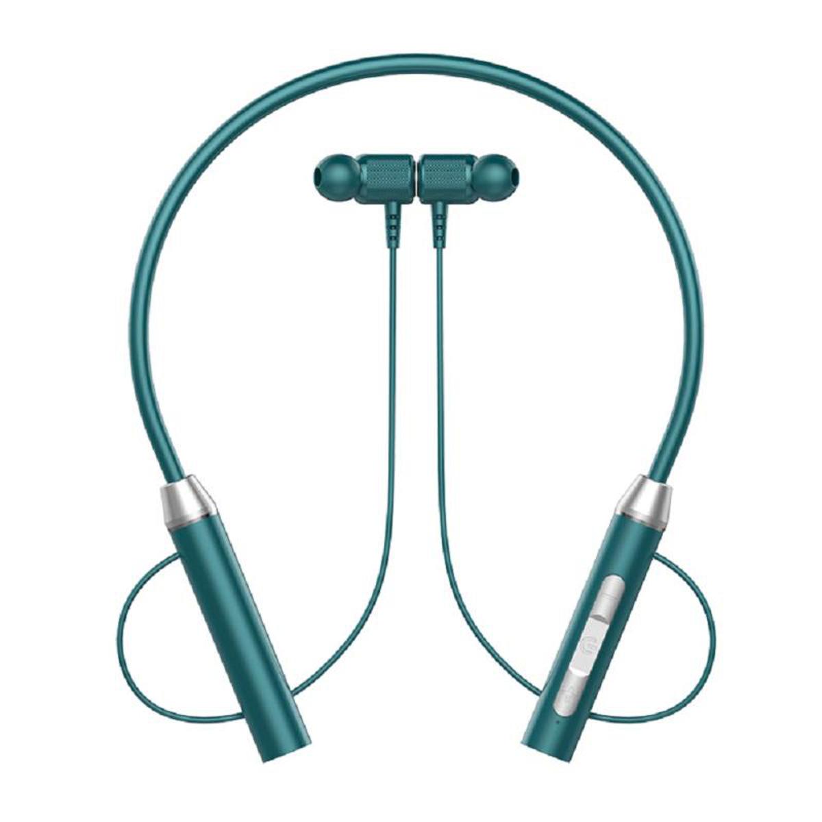 YT-007 Wireless Bluetooth Neckband | 60H Battery + Digital Display + TF Card + Mic