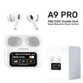 A9 PRO ANC Earbuds with Smart Touch Display | ANC/ENC | 30H Battery | Bluetooth 5.3 | 1 Year Warranty