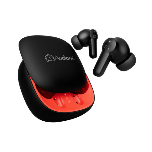 Audionic Airbud 550 Wireless Earbuds | 26H Playback | Quad Mic ENC | BattleMode