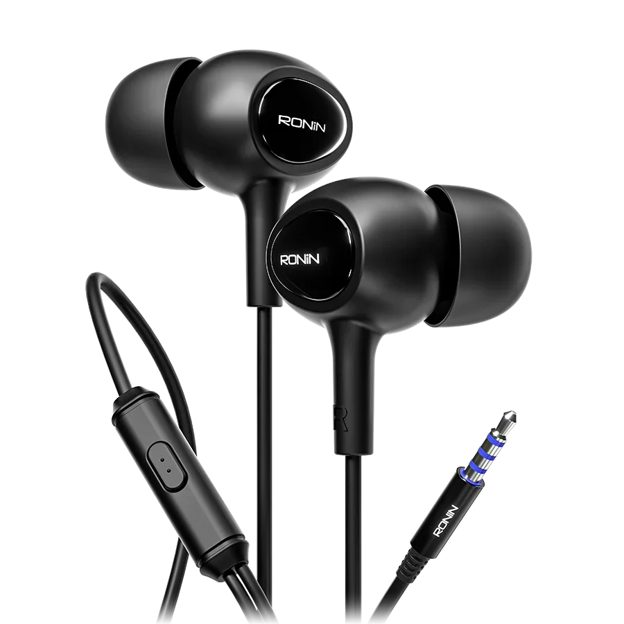 Ronin R-9 "THE OG" Wired Earphones - HD 8D Sound + Super Bass | 100% Original