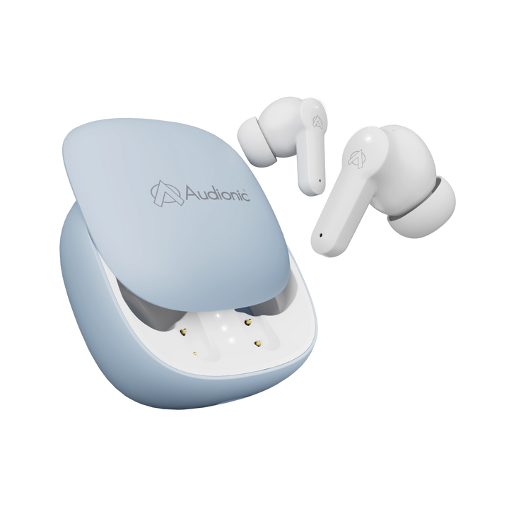 Audionic Airbud 550 Wireless Earbuds | 26H Playback | Quad Mic ENC | BattleMode