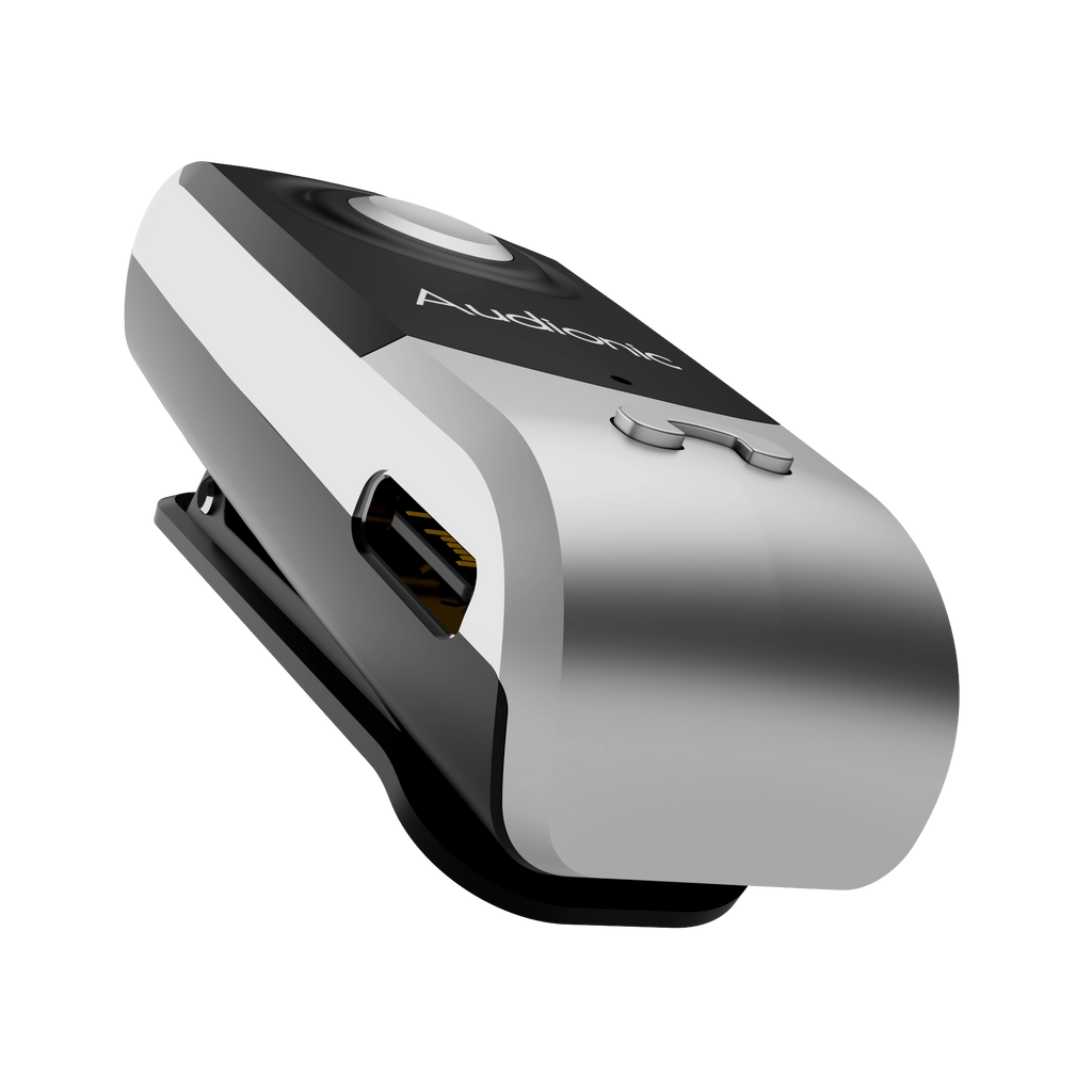 Audionic KLIP-ON II Pro Bluetooth Clip | Dual Connect + Vibration Alert + Retractable Earphone