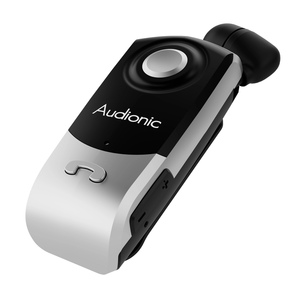 Audionic KLIP-ON II Pro Bluetooth Clip | Dual Connect + Vibration Alert + Retractable Earphone