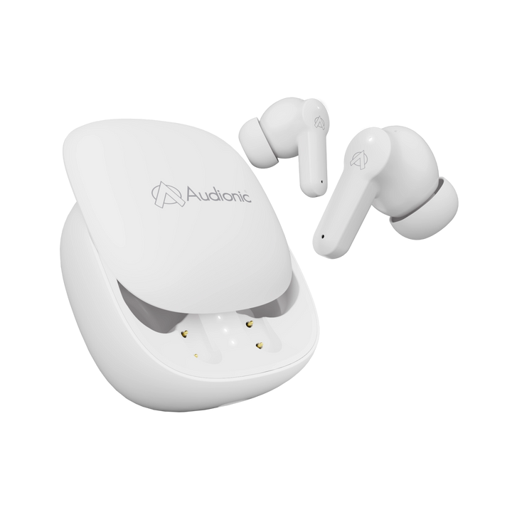 Audionic Airbud 550 Wireless Earbuds | 26H Playback | Quad Mic ENC | BattleMode