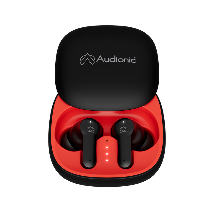 Audionic Airbud 550 Wireless Earbuds | 26H Playback | Quad Mic ENC | BattleMode